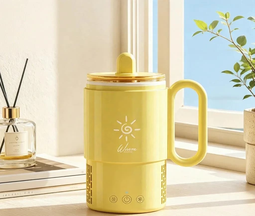 Mini hűtő-fűtő bögre 450mL 36W érintésvezérléssel