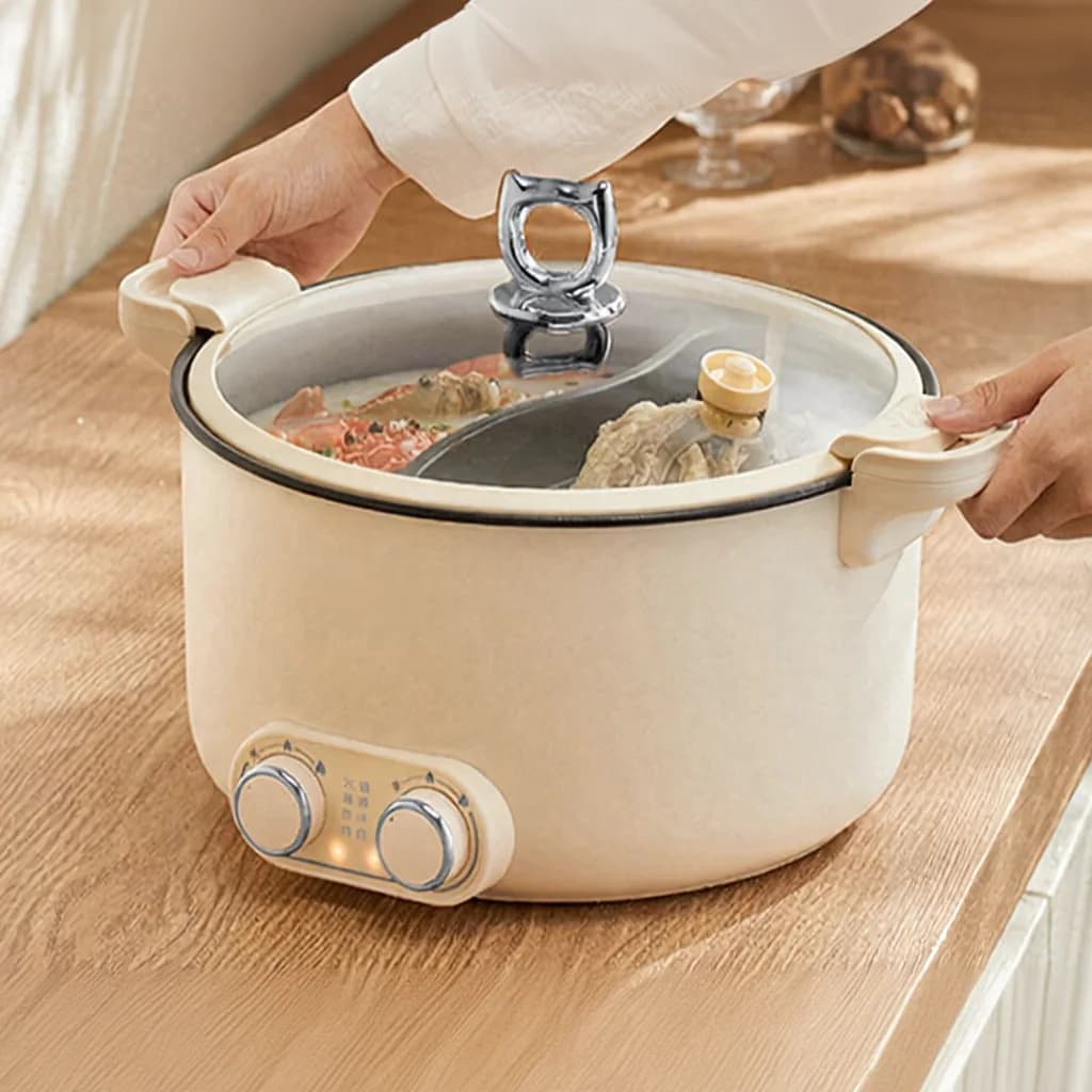 Kétzónás elektromos hot pot 6L 7L 8L érintővezérléssel