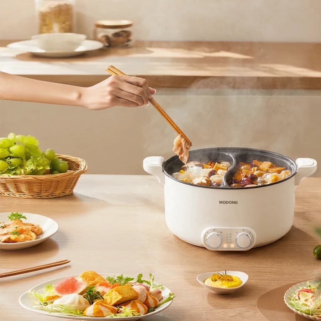 Kétzónás elektromos hot pot 6L 7L 8L érintővezérléssel