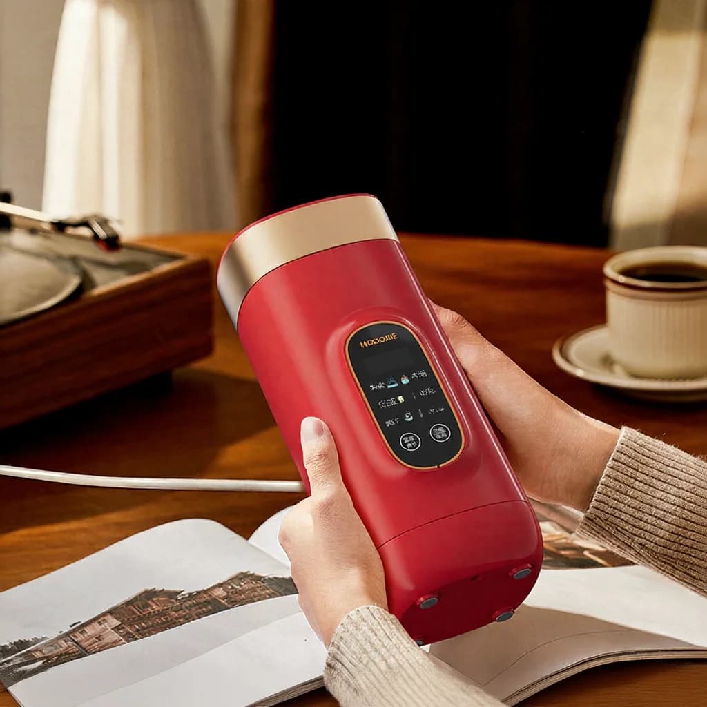 Hordozható elektromos fűtővíz-bögre 650ml 304 bélés 220V