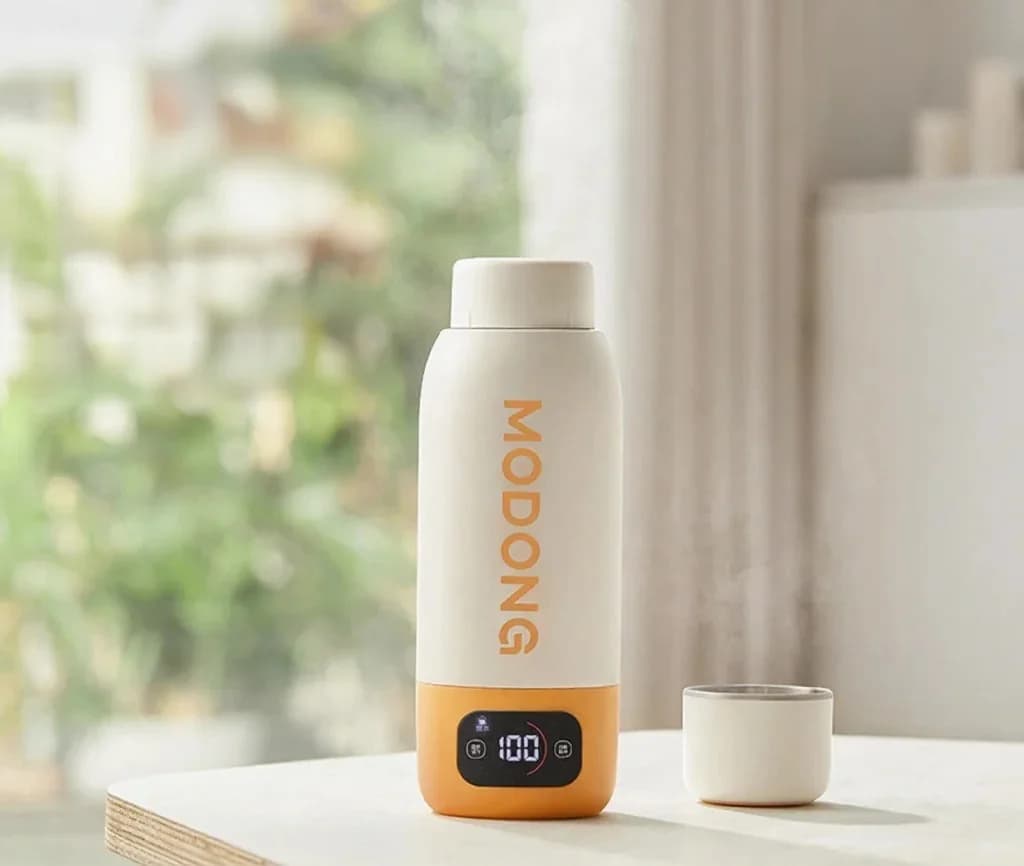 Hordozható elektromos melegítő bögré 600ml 316 belső betéttel, vákuumszigetelt