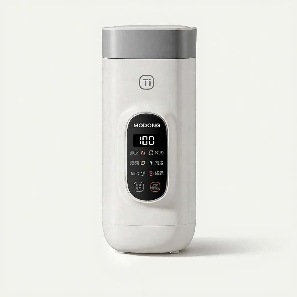 Titánium elektromos utazási vízforraló pohár, 650 ml, 220 V