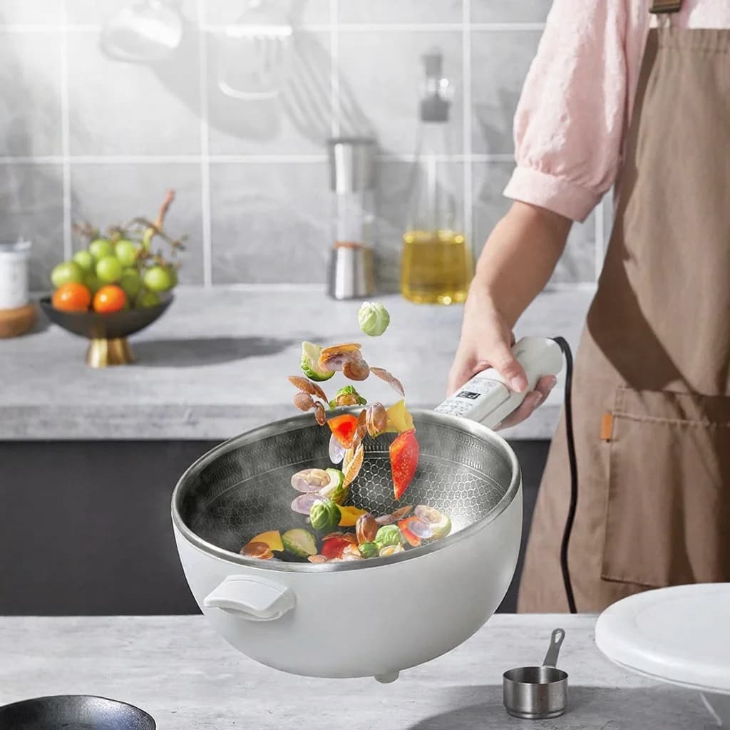 Elektromos multifunkciós hot pot gőzkosárral 5L 220V