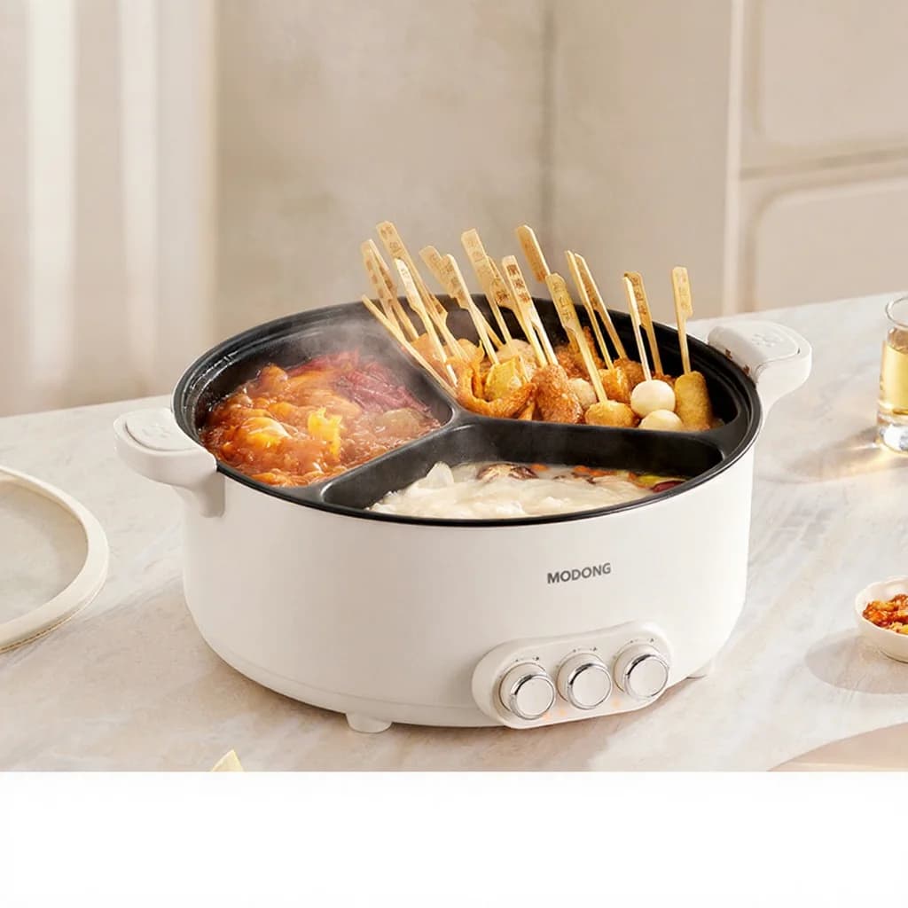 Elválasztós elektromos hot pot, 5.6L/8L, 220V