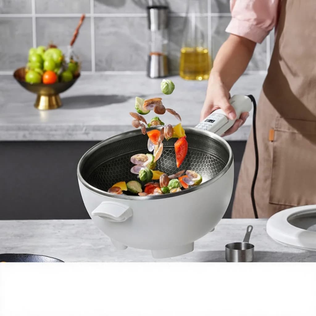 Elektromos multifunkciós hot pot gőzkosárral 5L 220V