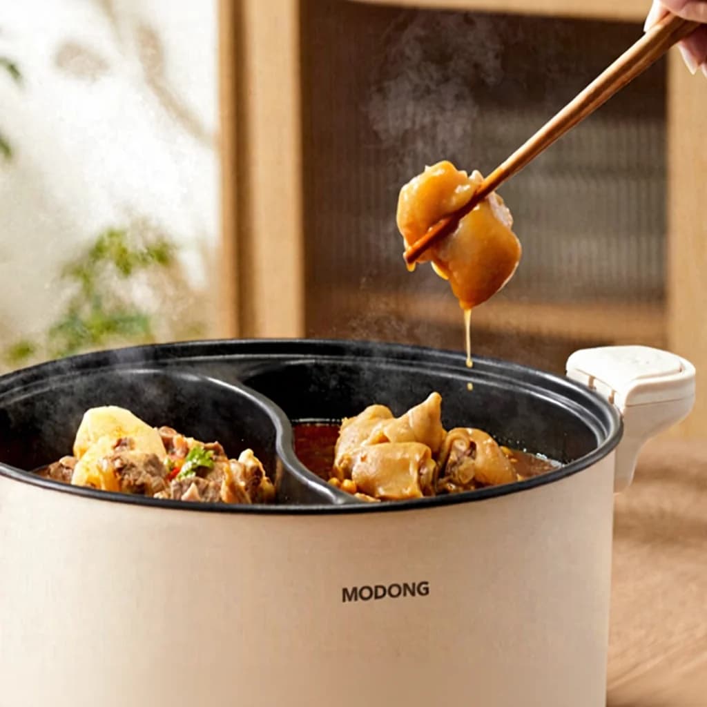 Kétzónás elektromos hot pot 6L 7L 8L érintővezérléssel