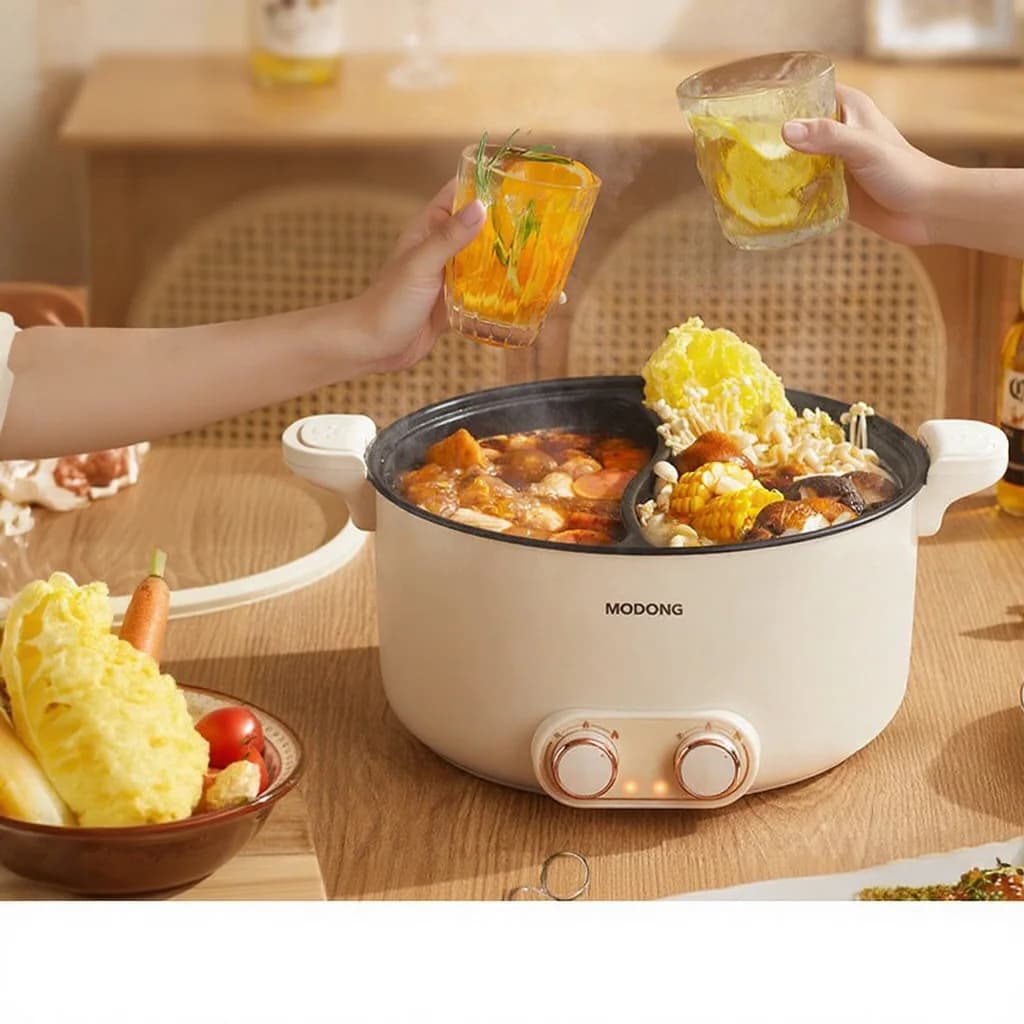 Kétzónás elektromos hot pot 6L 7L 8L érintővezérléssel