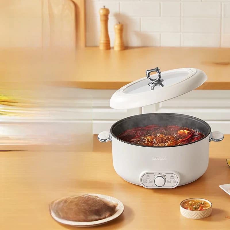 Elektromos hot pot 6L 7L 8L gőzölővel, 220V