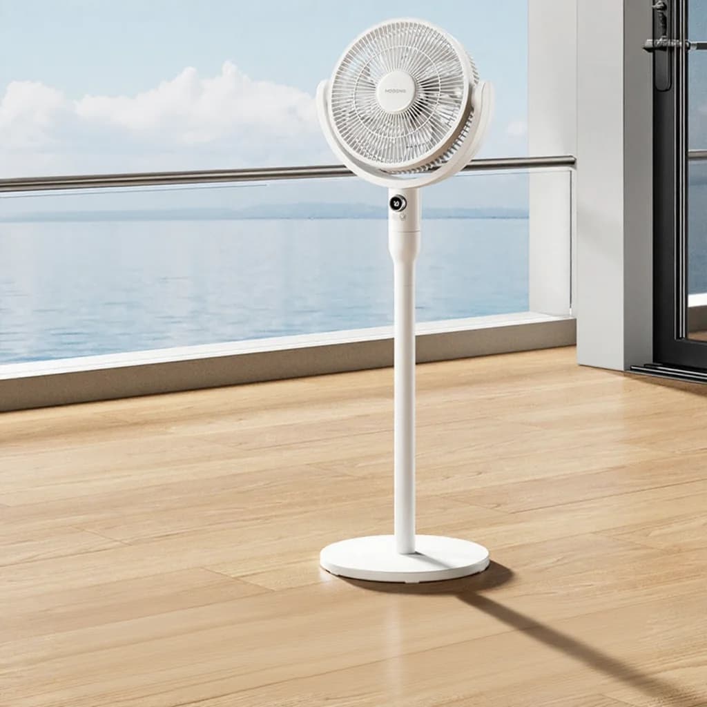 Intelligens asztali cirkulációs ventilátor hangvezérléssel és lengéssel