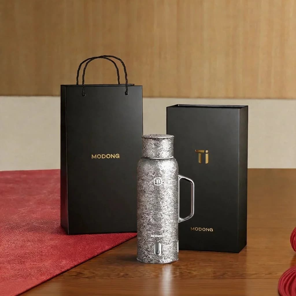 Titán fűtött, szigetelt bögre fogantyúval 680ml díszdobozban