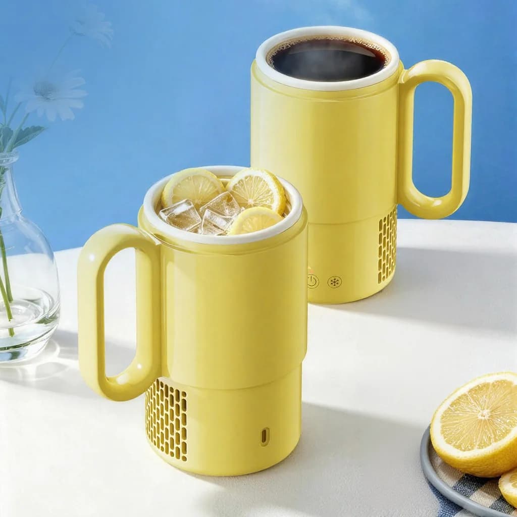 Hordozható fűtő és hűtő pohár 450 mL 36 W érintővezérlés