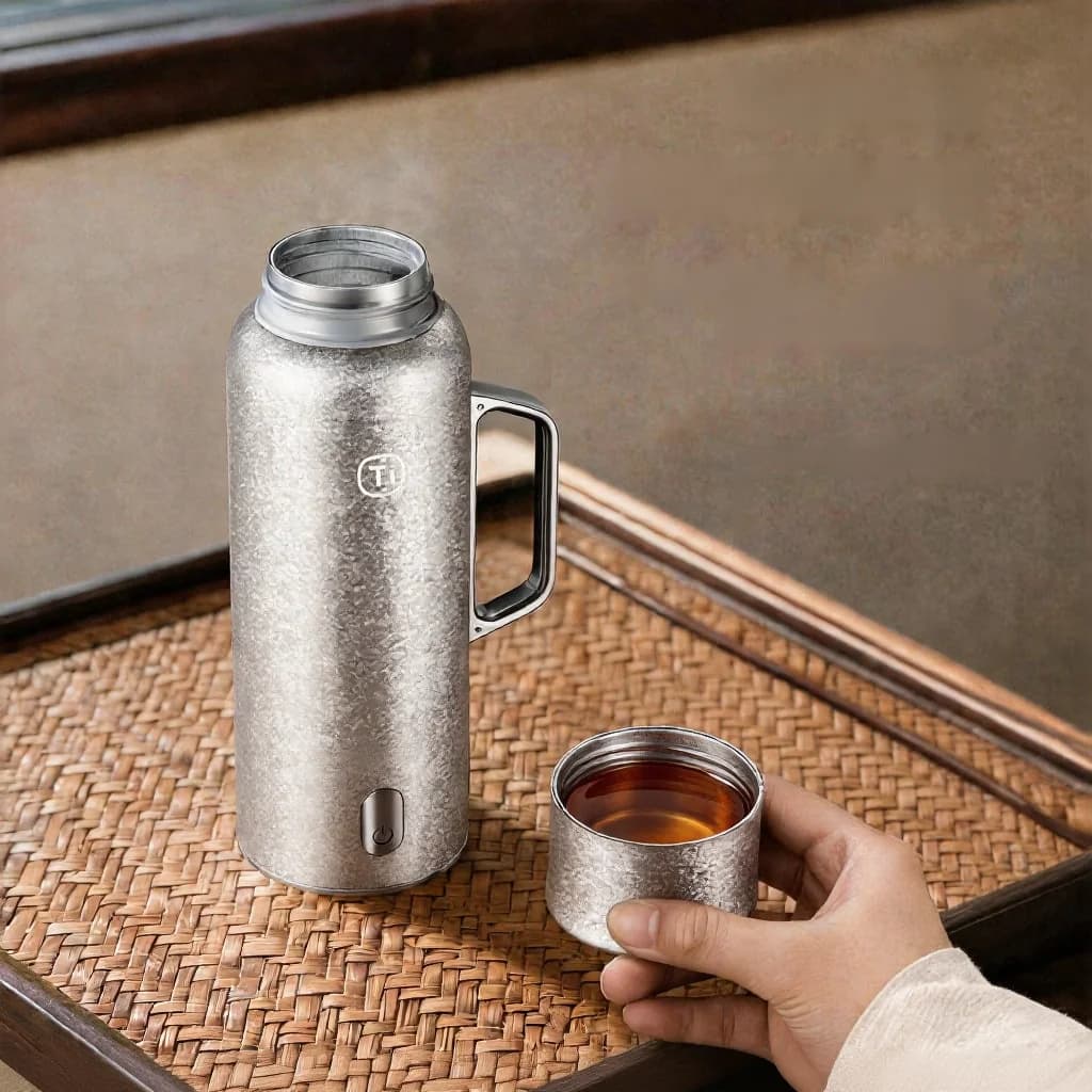 Titán fűtött, szigetelt bögre fogantyúval 680ml díszdobozban