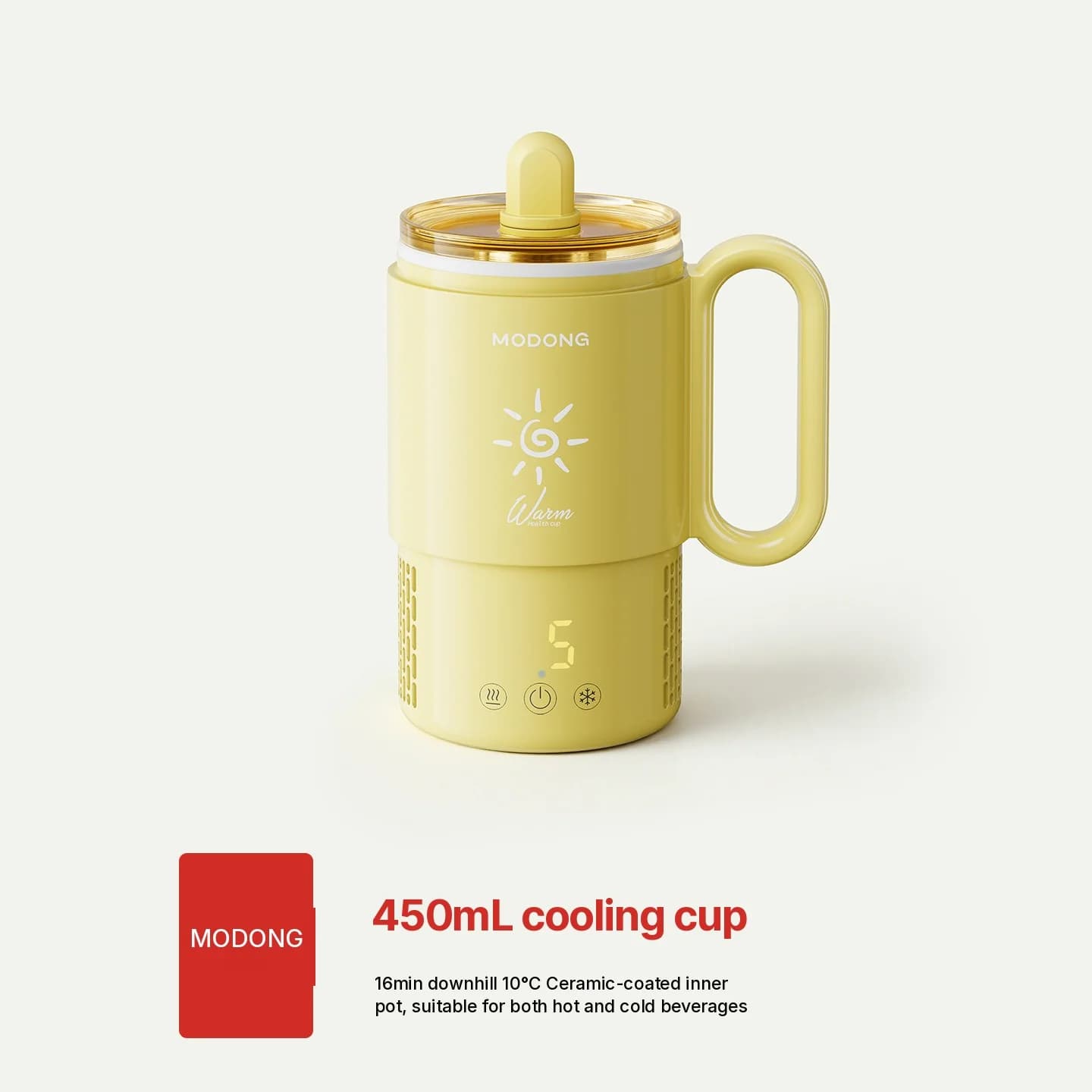 Mini hűtő-fűtő pohár 450mL 36W érintésvezérlés