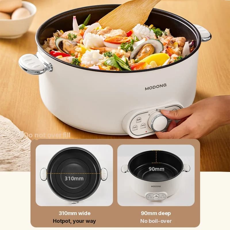 Elektromos hot pot 6L 7L 8L gőzölővel, 220V
