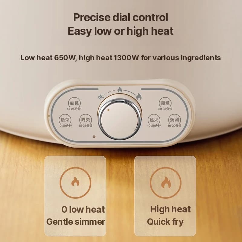 Elektromos hot pot 6L 7L 8L gőzölővel, 220V