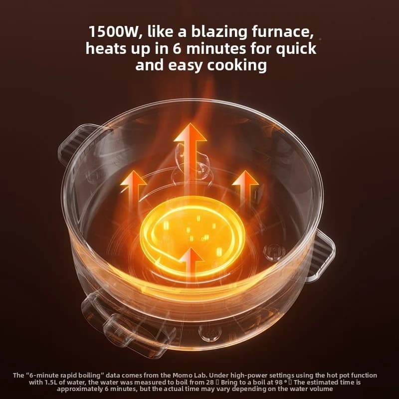 Elektromos főzőedény gőzölővel, 7L vagy 8L, 220V