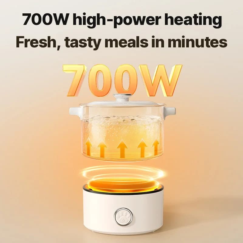 Hordozható összecsukható elektromos főzőedény 110V-220V 550W/700W