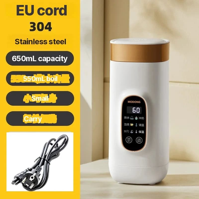 Hordozható elektromos melegítőcsésze 650ml 304 vagy 316 belsőrésszel