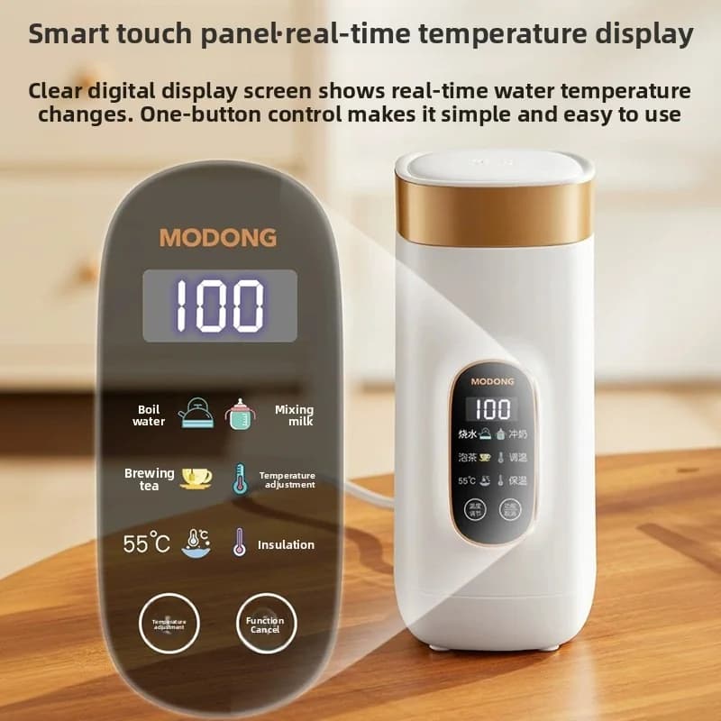 Hordozható elektromos melegítőcsésze 650ml 304 vagy 316 belsőrésszel