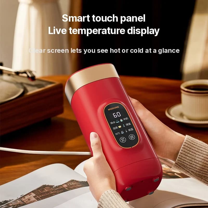 Hordozható elektromos melegítő vizesbögre 650ml 304 béléssel 220V