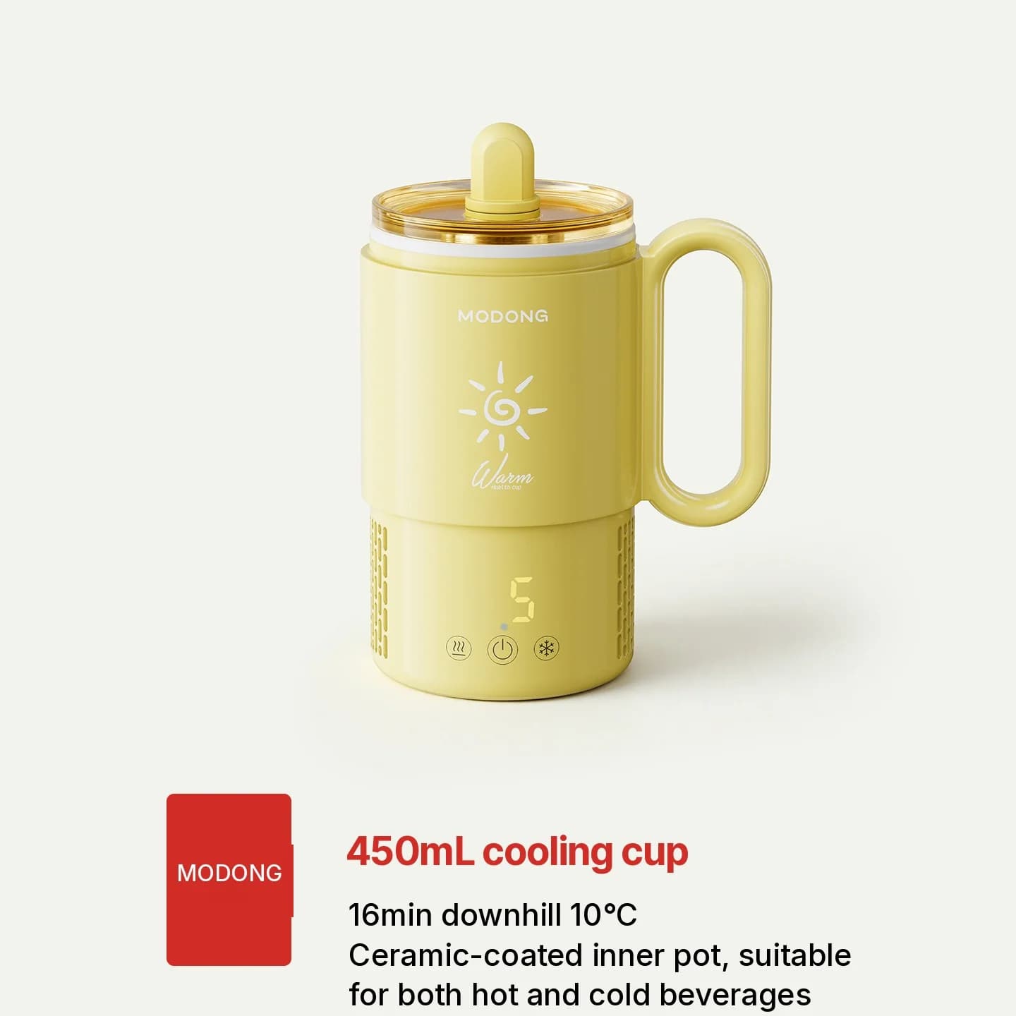 Mini hűtő-fűtő pohár 450mL 36W érintővezérlés
