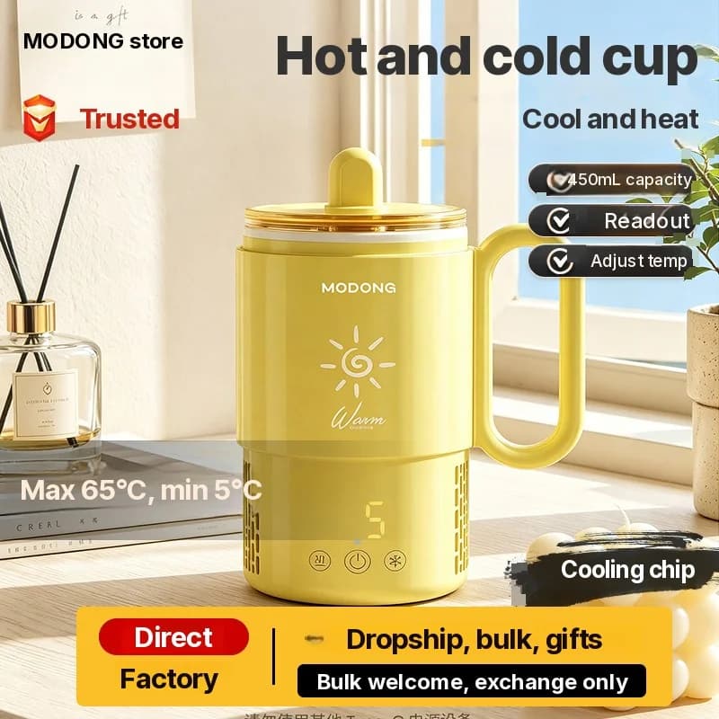 Mini hűtő-fűtő pohár 450mL 36W érintésvezérlés
