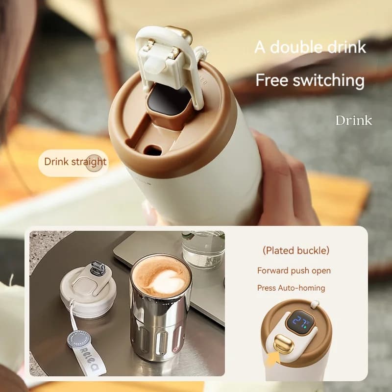 450ml hőmérséklet-kijelzős termoszpalack