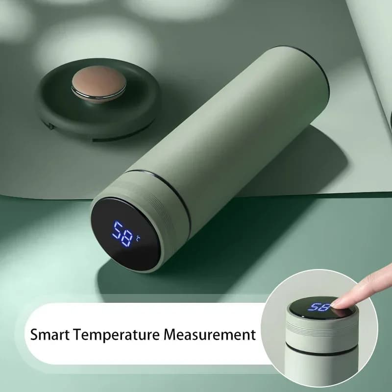 500ml hőmérséklet-kijelzős termoszpohár