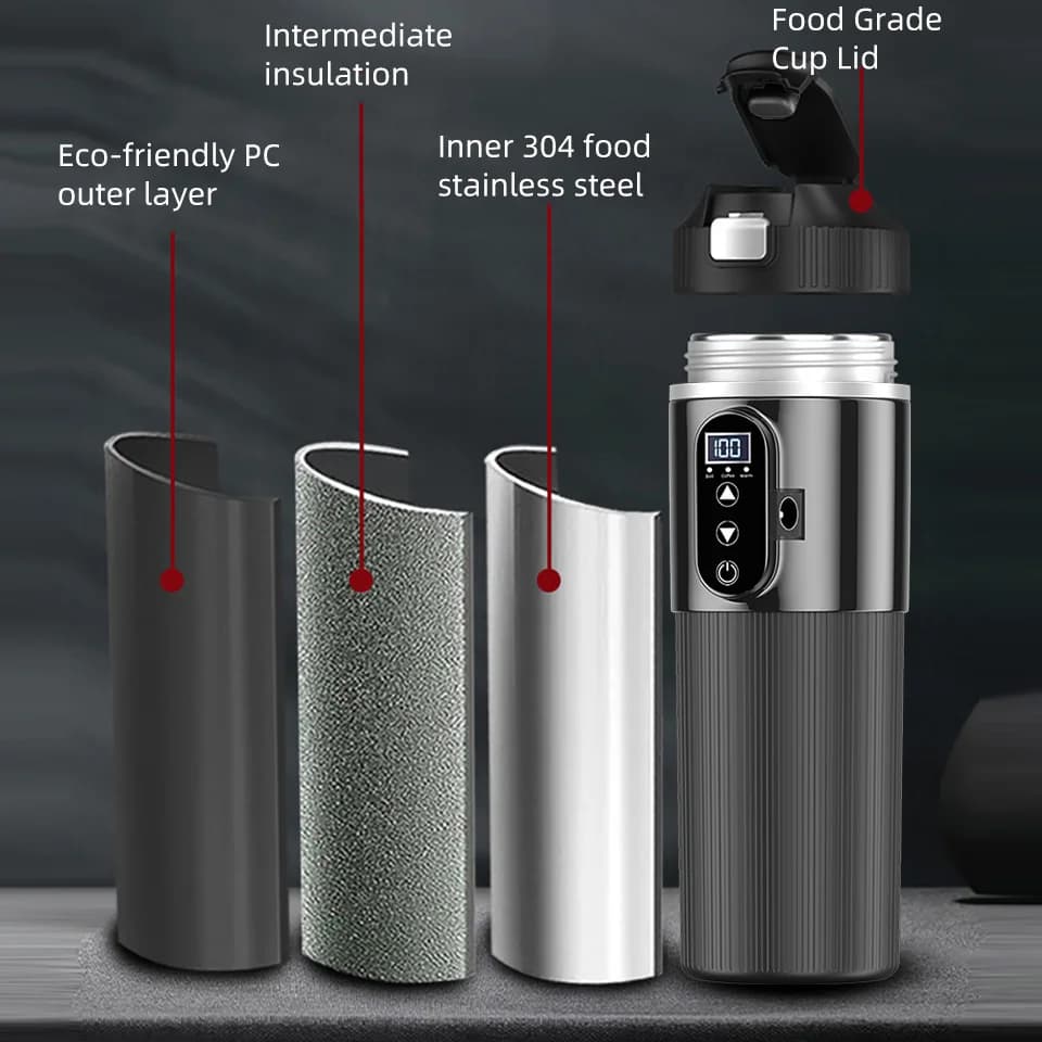 500ml 12V/24V elektromos fűtőbögre