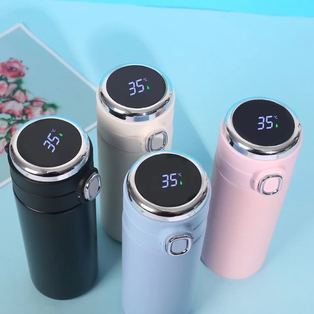 400ml hőmérséklet-kijelzős termosz
