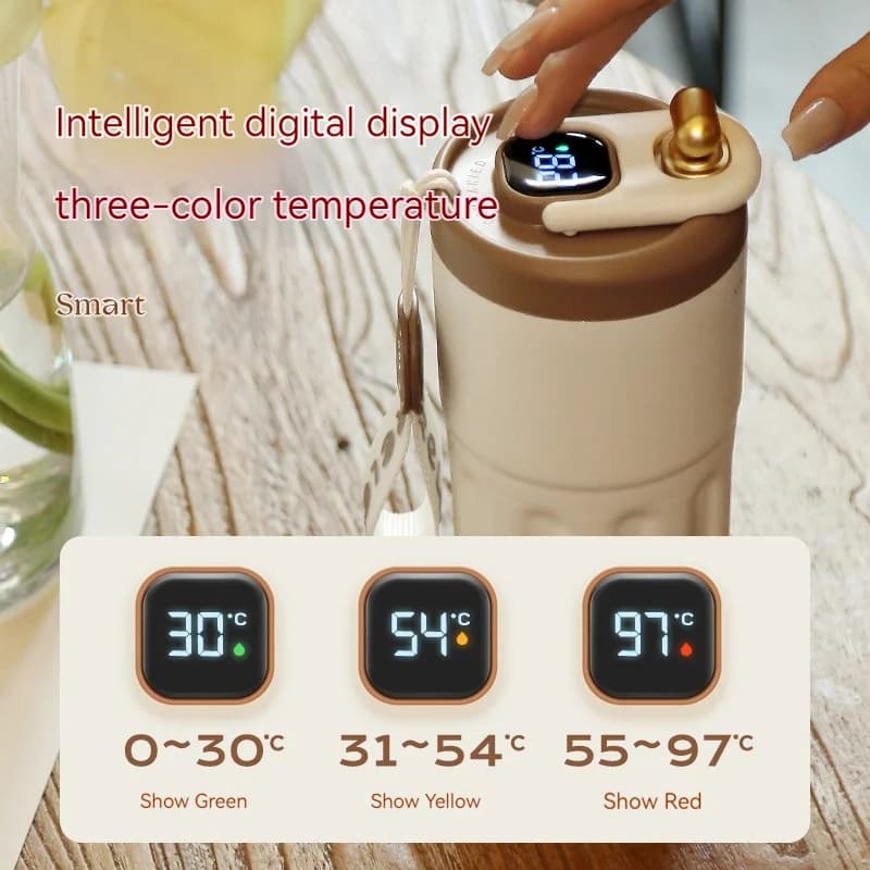 450ml hőmérséklet-kijelzős termoszpalack