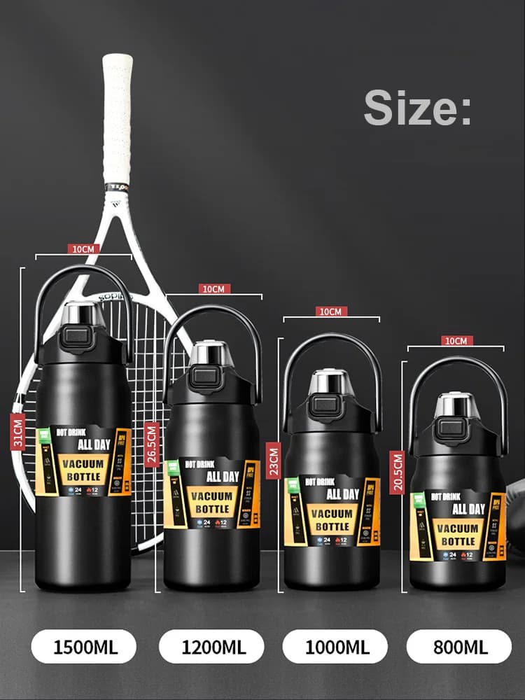 Kültéri termoszpohár szívószállal 0.8-1.5L