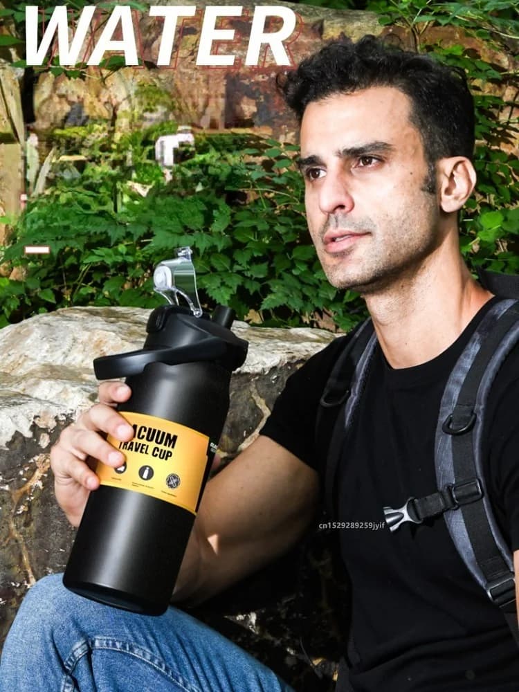 Nagy sport termosz szívószállal 0.8-1.5L